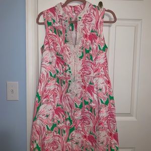 Lilly Pulitzer Flamingo Print Dress